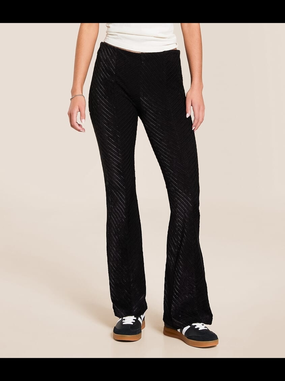 Free People Penny Pull-On Velvet Flare Pant